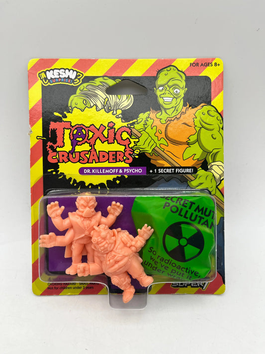 Super 7 Toxic Crusaders 4.5cm Dr. Killemoff & Psycho + 1 Secret Figure - Sealed FRENLY BRICKS - Open 7 Days