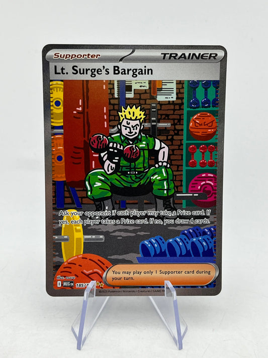 Lt. Surge's Bargain 185/132 Me01: Mega Evolution Holo - Single FRENLY BRICKS - Open 7 Days