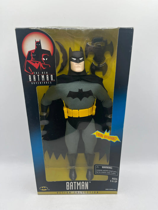 1997 Kenner The New Batman Adventures - 12" BATMAN with Firing Batarang FRENLY BRICKS - Open 7 Days