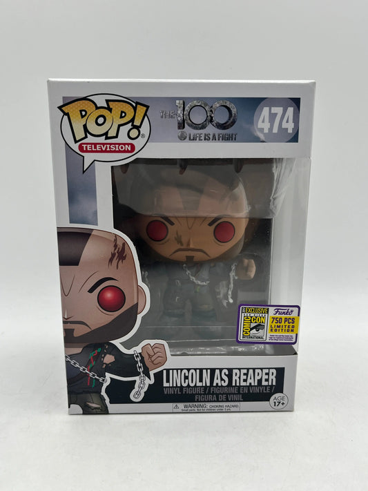 Funko POP! Television The 100 - Lincoln As Reaper #474 - Comic Con Exclusive 750 pcs FRENLY BRICKS - Open 7 Days