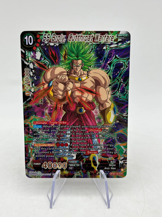 SS Broly, Cutthroat Warfare - BT29-149 SCR - Fearsome Rivals - Dragon Ball TCG FRENLY BRICKS - Open 7 Days