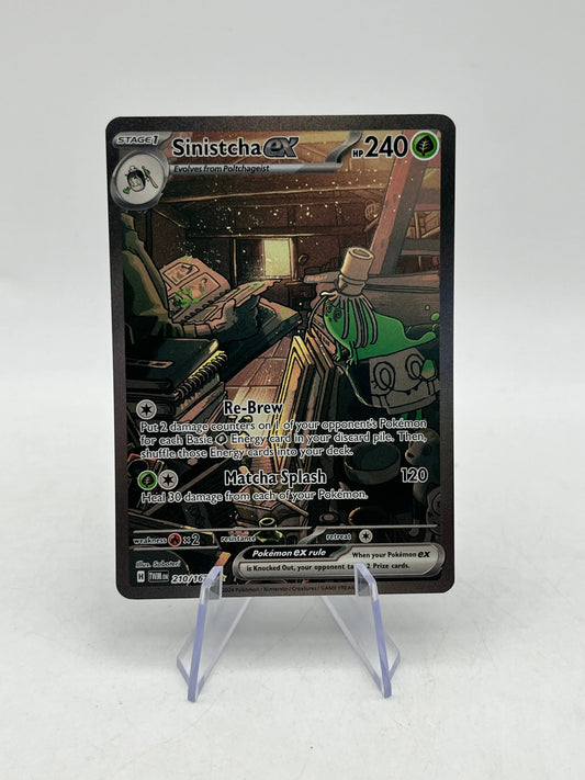 Pokémon TCG Sinistcha EX 210/167 Twilight Masquerade Special Illustration FRENLY BRICKS - Open 7 Days