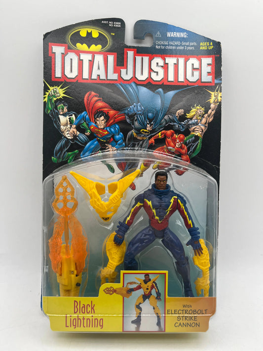 1997 Total Justice Kenner Black Lightning Electrobolt Strike Action Figure FRENLY BRICKS - Open 7 Days