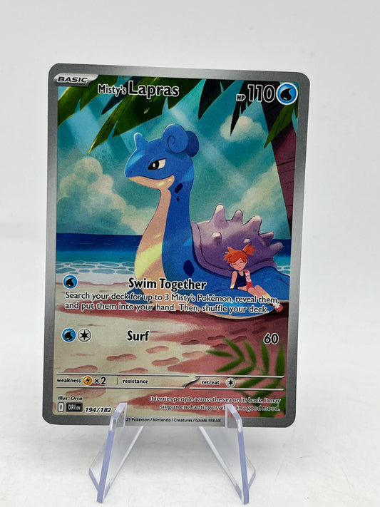 Misty's Lapras - 194/182 Destined Rivals Illustartion Rare Pokemon - Single FRENLY BRICKS - Open 7 Days
