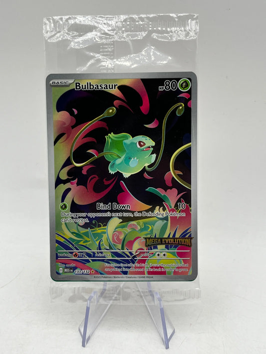 Bulbasaur 133/132 Sealed And Stamped Mega Evolution Pokémon Card - Single FRENLY BRICKS - Open 7 Days