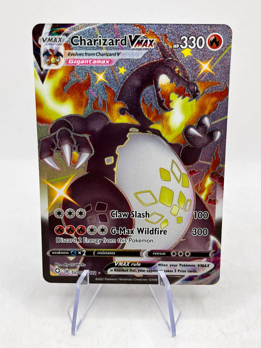 Pokemon Charizard VMAX SV107/SV122 Shining Fates: Shiny Vault Holo NM FRENLY BRICKS - Open 7 Days