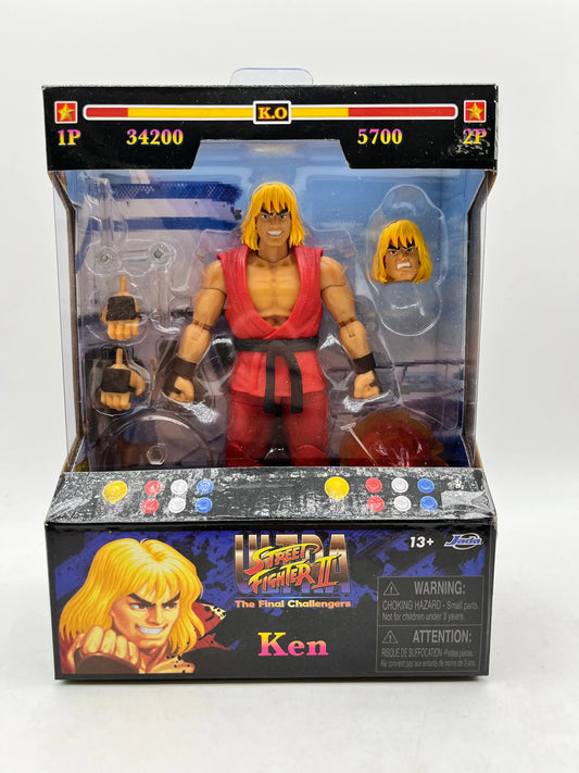 Jada Ultra Street Fighter II The Final Challengers Ken Figure - Sealed FRENLY BRICKS - Open 7 Days