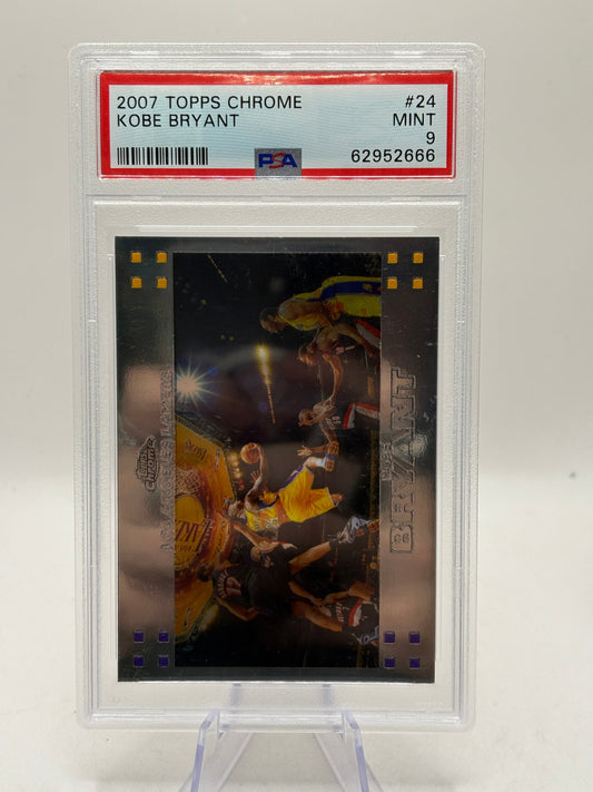 2007 Topps Chrome - Kobe Bryant #24 PSA 9 Mint FRENLY BRICKS - Open 7 Days