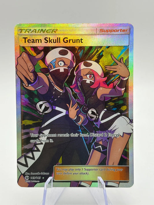Pokemon TCG Sun Moon Base - Team Skull Grunt 149/149 Full Art NM FRENLY BRICKS - Open 7 Days
