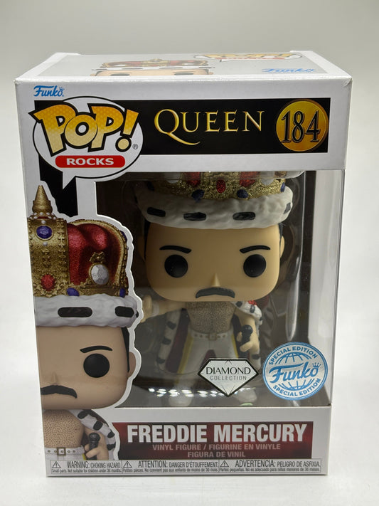 Funko POP! Rocks Queen #184 Freddie Mercury Diamond Special Edition FRENLY BRICKS - Open 7 Days