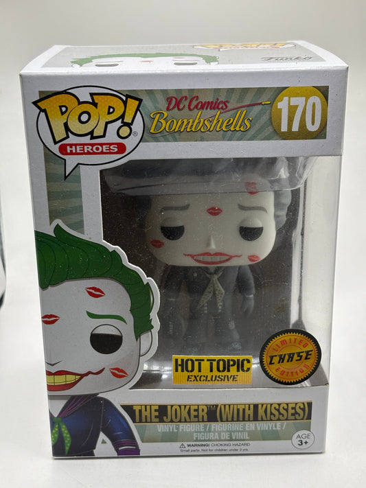 Funko POP! Heroes DC Bombshells #170 The Joker with Kisses Chase Hot Topic FRENLY BRICKS - Open 7 Days