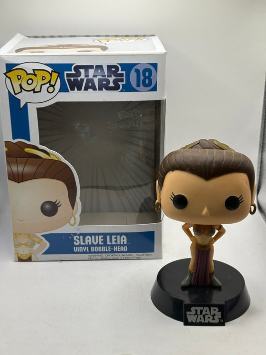 Funko POP! Star Wars #18 Slave Leia 2012 Vinyl Bobble Head * NO MOULD* FRENLY BRICKS - Open 7 Days