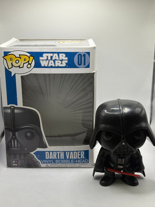 Funko POP! Star Wars #01 Darth Vader Vinyl Bobble Head 2012 *NO MOULD* FRENLY BRICKS - Open 7 Days