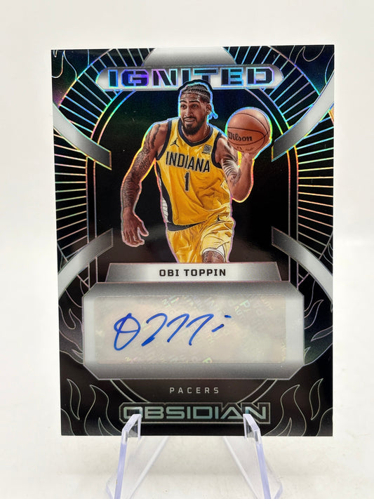 2024-25 Obsidian OBI TOPPIN Ignited Signatures Auto /25 FRENLY BRICKS - Open 7 Days