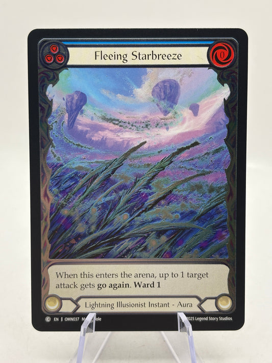 Flesh and Blood TCG - Fleeing Starbreeze OMN037 Extended Art Foil FRENLY BRICKS - Open 7 Days