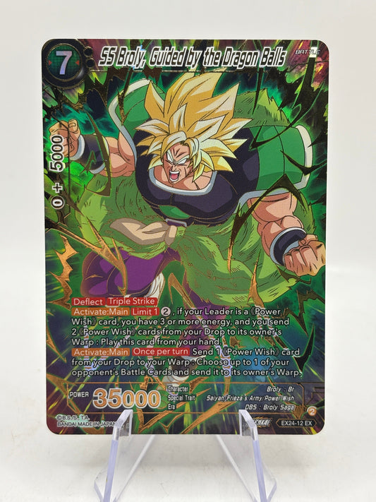 Dragon Ball Masters - SS Broly, Guided by the Dragon Balls EX24-12 EX FRENLY BRICKS - Open 7 Days