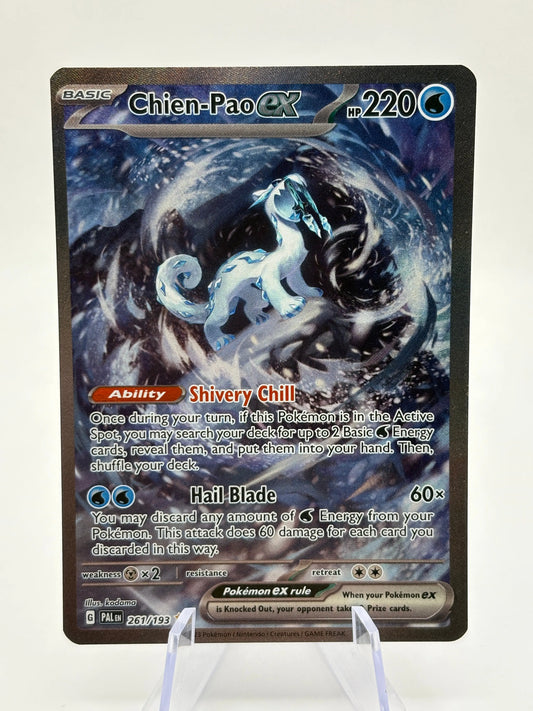 Pokemon TCG Paldea Evolved - Chien-Pao EX 261/193 Illustration Rare NM FRENLY BRICKS - Open 7 Days