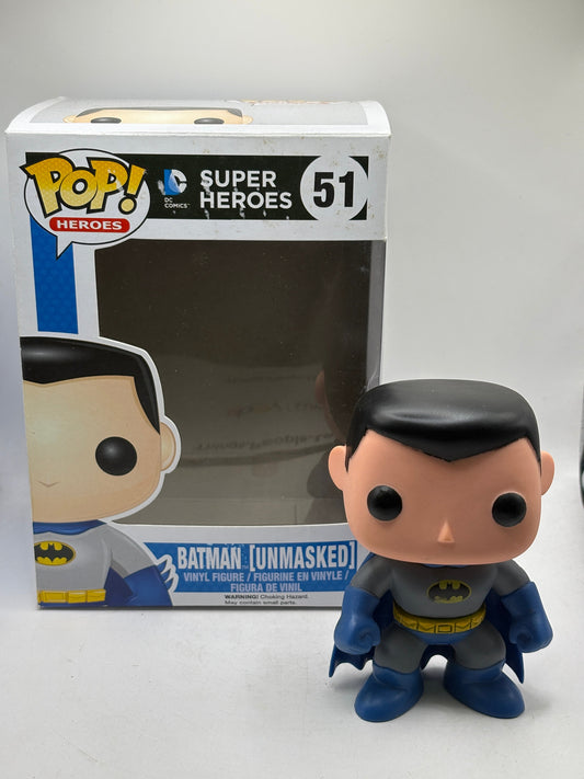 Funko POP! Heroes DC Super Heroes #51 Batman Unmasked *NO MOULD* FRENLY BRICKS - Open 7 Days