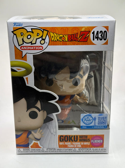 Funko POP! Animation Dragon Ball Z #1430 Goku with Wings Flocked FRENLY BRICKS - Open 7 Days