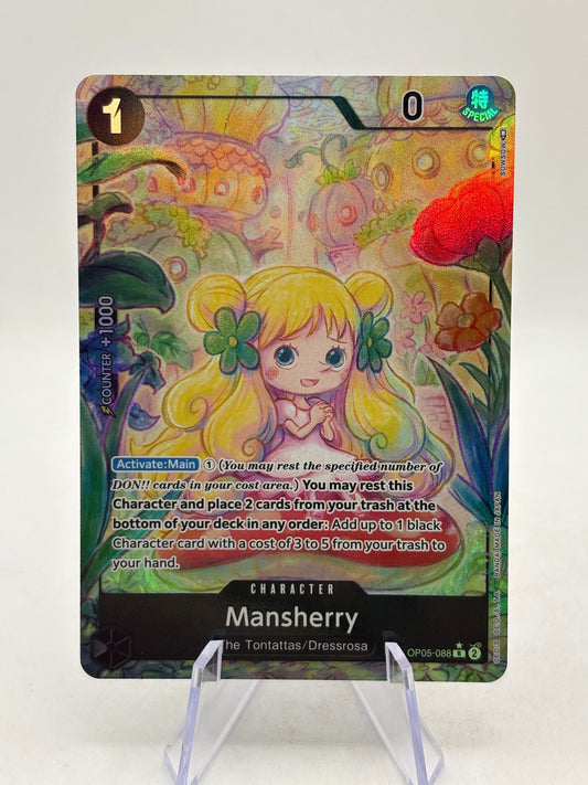 One Piece TCG OP05 - Mansherry OP05-088 R* Alternate Art FRENLY BRICKS - Open 7 Days