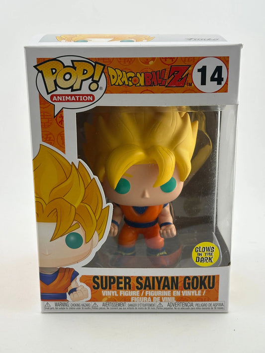 Funko POP! Animation Dragon Ball Z #14 Super Saiyan Goku Glow Vinyl Figure FRENLY BRICKS - Open 7 Days