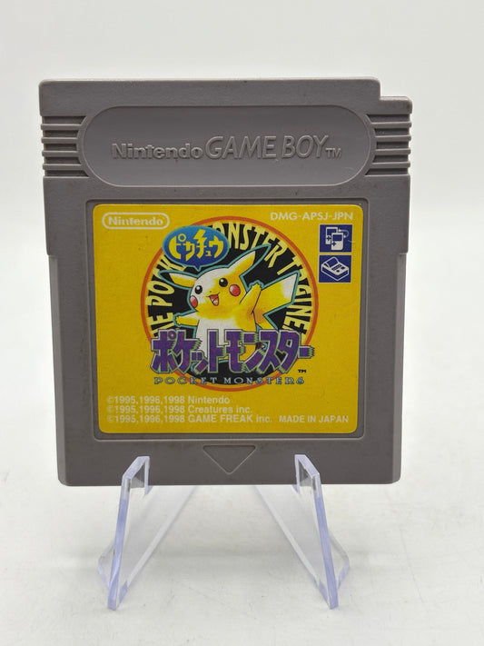 Nintendo Game Boy - Pokemon Yellow Japanese Video Game Cartridge FRENLY BRICKS - Open 7 Days