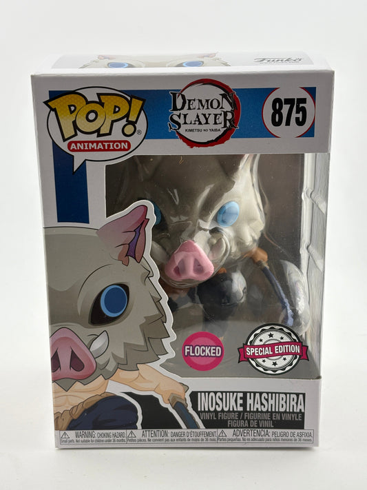 Funko POP! Animation Demon Slayer #875 Inosuke Hashibira Flocked SE FRENLY BRICKS - Open 7 Days