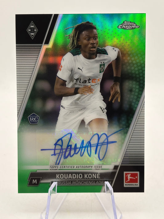 2021-22 Topps Chrome Bundesliga - Chrome Auto Kouadio Kone #BCA-KK Green Ref /99 FRENLY BRICKS - Open 7 Days