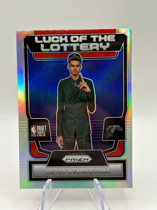 2023-24 Panini Prizm #7 Victor Wembanyama Silver Luck of the Lottery FRENLY BRICKS - Open 7 Days