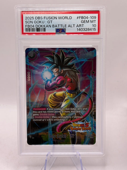 2025 Dragon Ball Super Fusion World - Son Goku : GT FB04-109 Alt PSA 10 FRENLY BRICKS - Open 7 Days