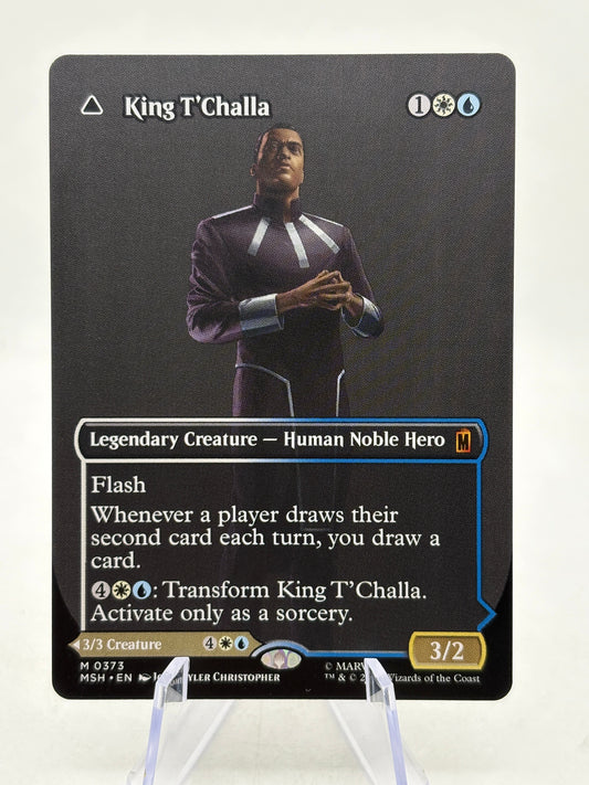 King T'Challa Black Panther (Borderless) Marvel Super Heroes Non-Foil NM 0373 FRENLY BRICKS - Open 7 Days