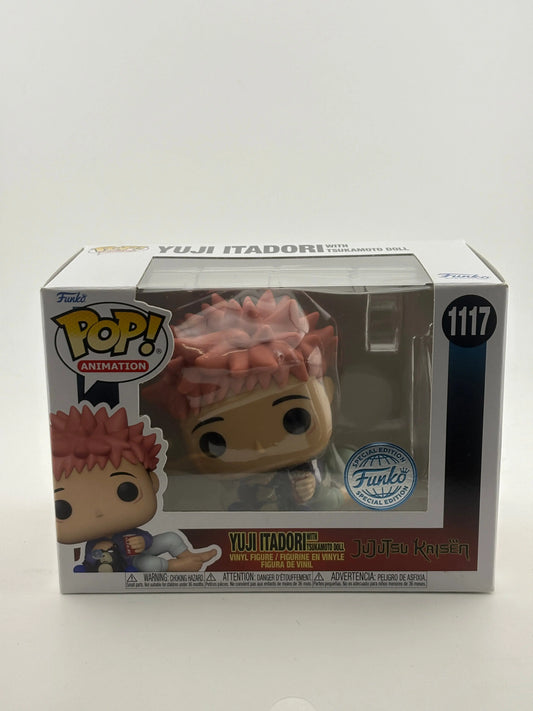 Funko POP! Animation JuJutsu Kaisen #1117 Yuji Itadori with Tsukamoto Doll SE FRENLY BRICKS - Open 7 Days
