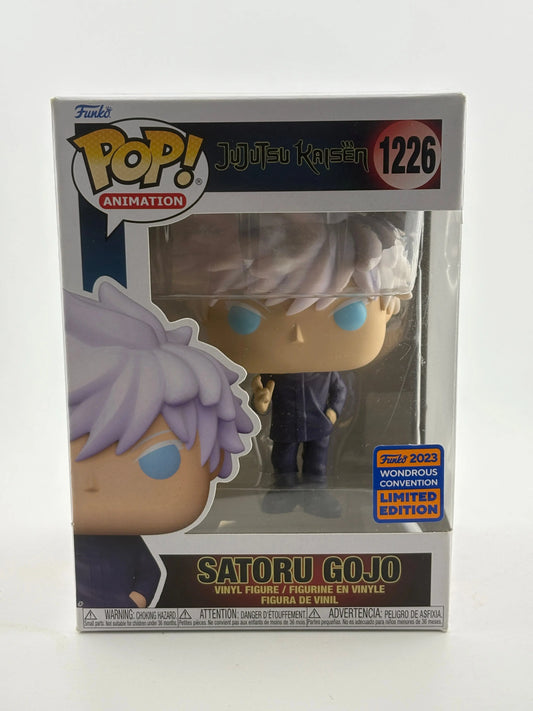 Funko POP! Animation Jujutsu Kaisen #1226 Satoru Gojo 2023 Wondrous Convention FRENLY BRICKS - Open 7 Days