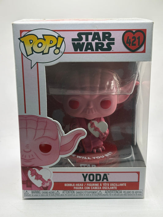 Funko POP! Star Wars Valentines #421 Yoda Bobble-Head FRENLY BRICKS - Open 7 Days