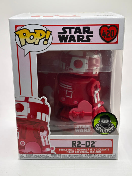 Funko POP! Star Wars Valentines #420 R2-D2 Popcultcha Exclusive Bobble-Head FRENLY BRICKS - Open 7 Days