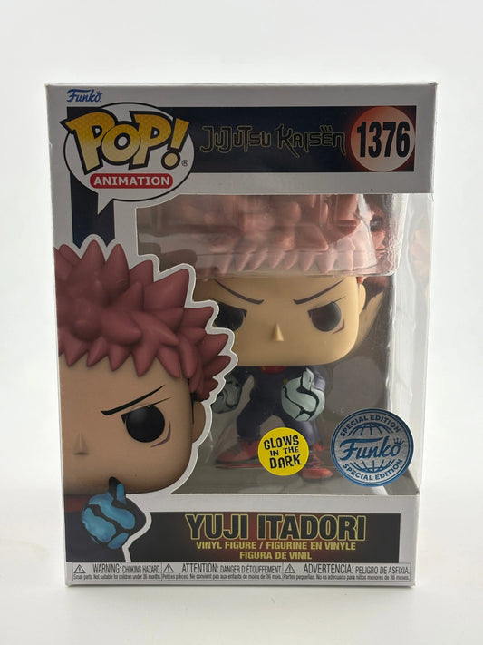 Funko POP! Animation Jujutsu Kaisen #1376 Yuji Itadori Glow Special Edition FRENLY BRICKS - Open 7 Days