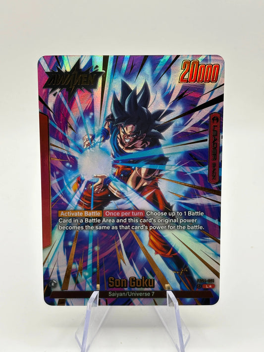 Dragon Ball Super Fusion World - Son Goku FB04-001 L* Alt Art NM FRENLY BRICKS - Open 7 Days