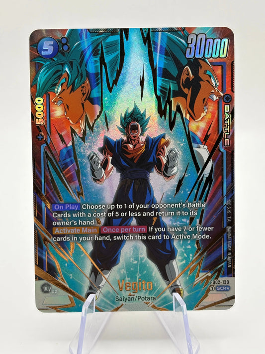 Dragon Ball Super Fusion World - Vegito FB02-139 SCR* Alt Art MP FRENLY BRICKS - Open 7 Days