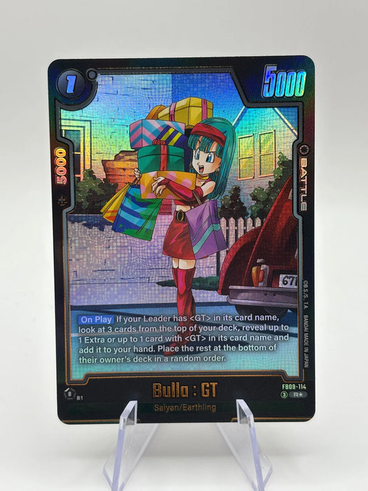 Dragon Ball Super Fusion World - Bulla : GT FB09-114 R* Alt Art NM FRENLY BRICKS - Open 7 Days