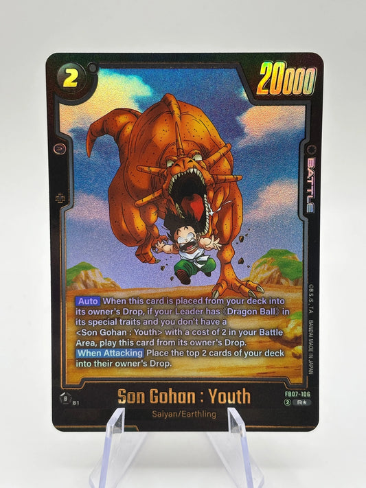 Dragon Ball Super Fusion World - Son Gohan : Youth FB07-106 R* Alt Art FRENLY BRICKS - Open 7 Days