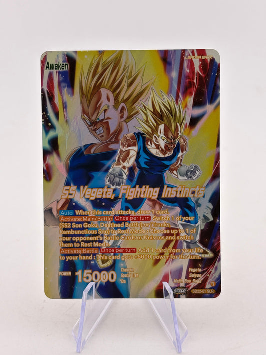 Dragon Ball Super Masters - SS Vegeta, Fighting Instincts SD22-01 SLR FRENLY BRICKS - Open 7 Days