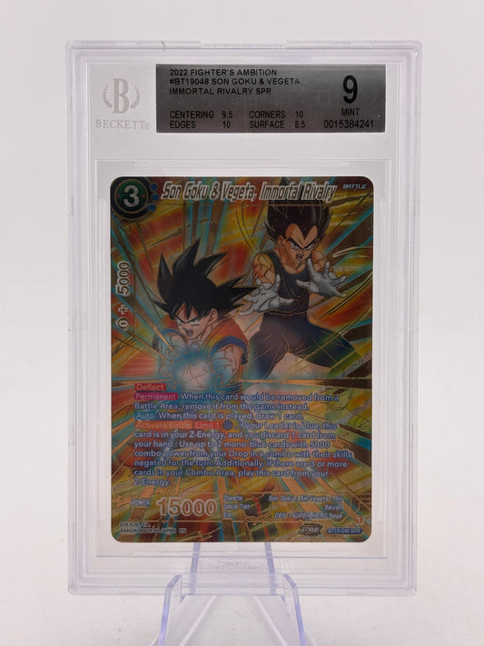 Dragon Ball Super Masters - Son Goku & Vegeta, Immortal Rivalry BT19-048 BGS 9 FRENLY BRICKS - Open 7 Days