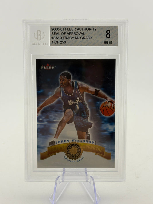 2000-01 Fleer Authority #SA10 Tracy Mcgrady 221/250 BGS 10 FRENLY BRICKS - Open 7 Days