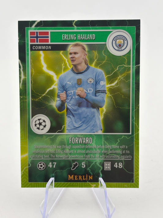 2024-25 Topps Merlin MG-27 Erling Haaland Green FRENLY BRICKS - Open 7 Days