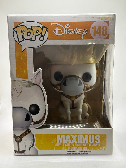 Funko POP! Disney #148 Maximus Vinyl Figure Sun Faded Box Damage