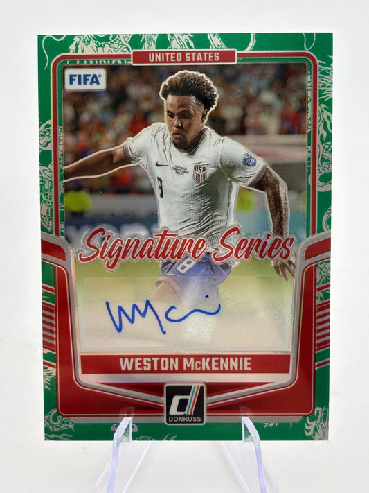 2024-25 Weston McKennie Panini Donruss Dragon Scale USMNT Autographed /99 FRENLY BRICKS - Open 7 Days