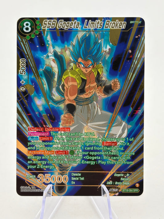 Dragon Ball Super Masters - SSB Gogeta, Limits Broken BT19-084 SPR FRENLY BRICKS - Open 7 Days