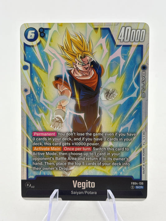 Dragon Ball Super Fusion World - Vegito FB04-130 SCR FRENLY BRICKS - Open 7 Days