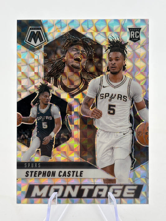 2024-25 Panini Mosaic Basketball - Stephon Castle Silver Montage Rookie FRENLY BRICKS - Open 7 Days