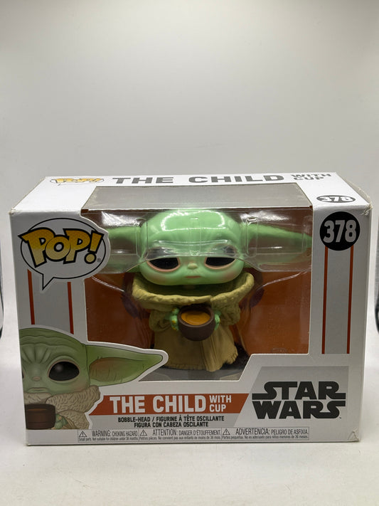 Funko POP! Star Wars #378 The Child with Cup Bobble-Head - photo 1